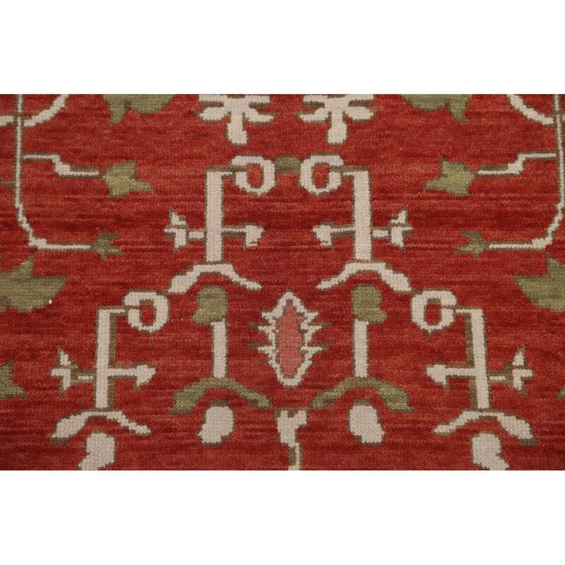 Red Heriz Serapi Turkish Oriental Area Rug Hand-knotted Wool Carpet - 9'9" x 13'0"
