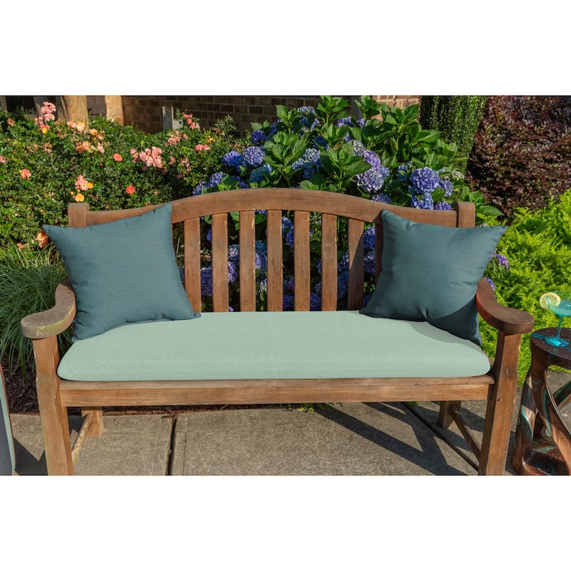Sunbrella® Solid Fabric 1-Piece Indoor/Outdoor Square Throw Pillow, 18"W x 18"L, Cast Slate