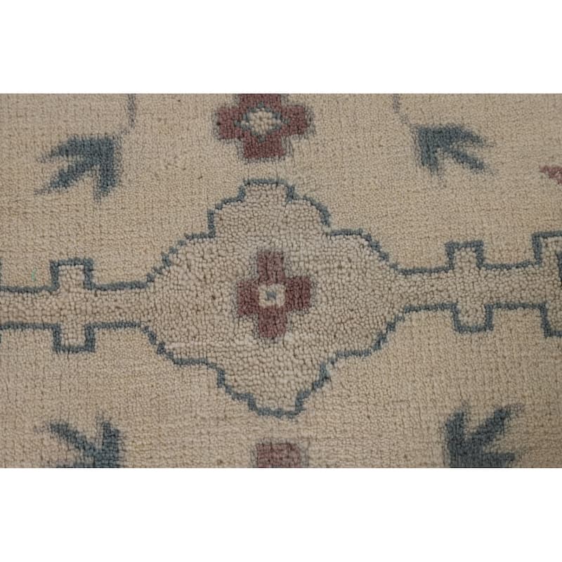 Oushak Oriental Area Rug Handmade Floral Wool Carpet - 9'0" x 11'9"
