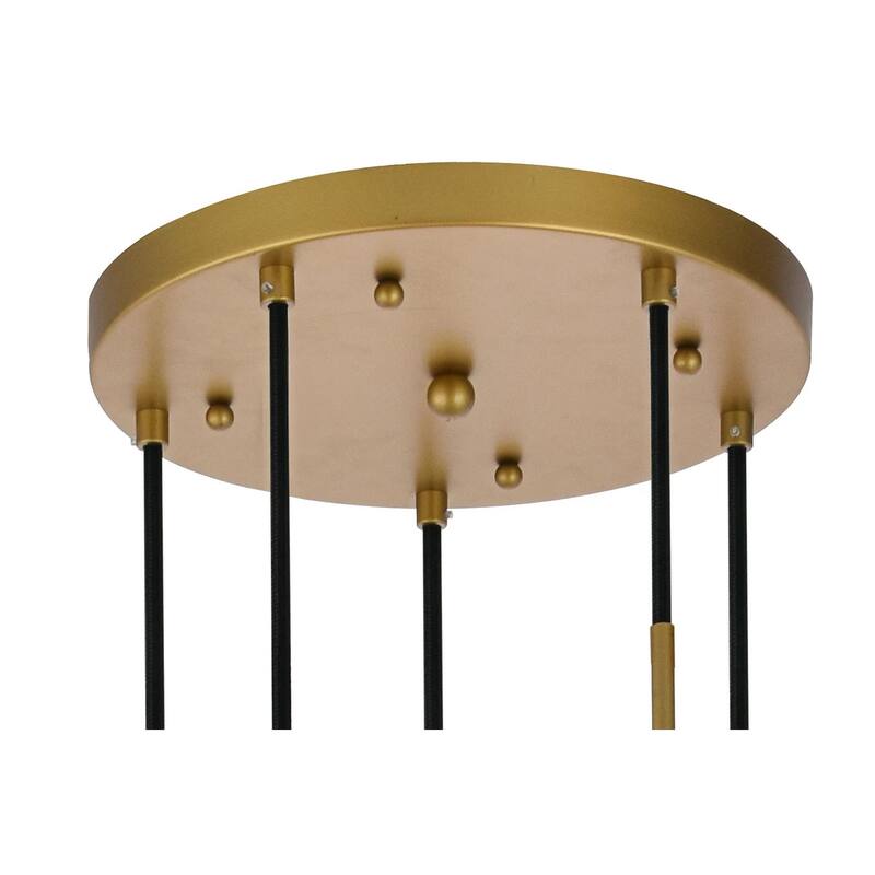 Elegant Lighting Eclipse 5 Light 18" Wide Multi Light Pendant with