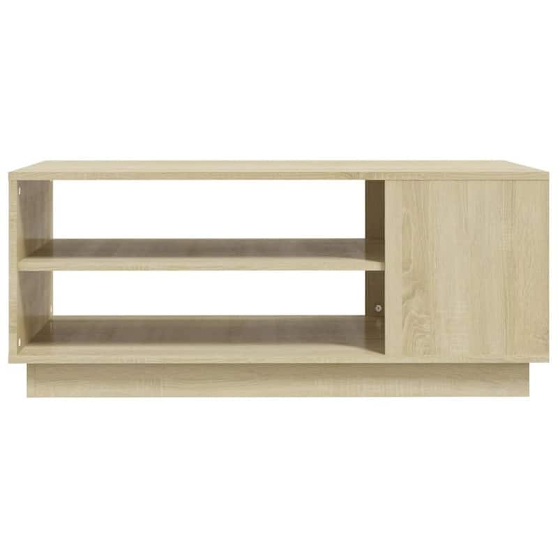 vidaXL Coffee Table Accent End Side Sofa Table for Living Room Engineered Wood - 40.2" x 21.7" x 16.9"