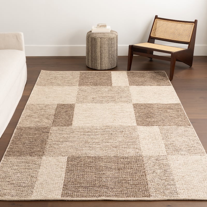 Nuloom Eldora Contemporary Checkered Jute Area Rug