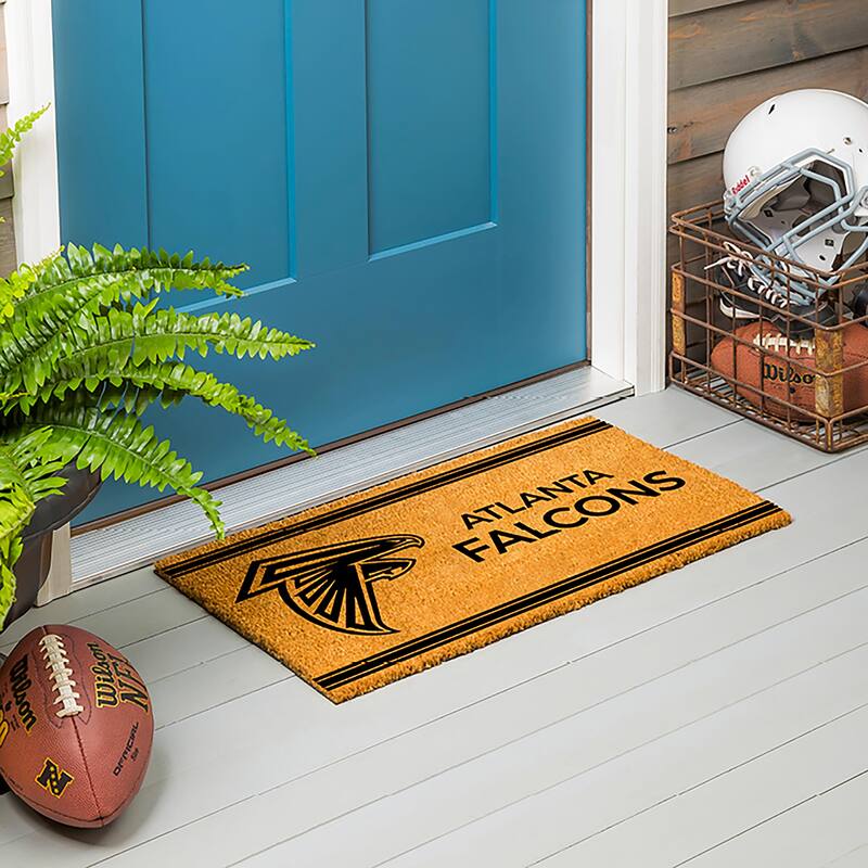 Atlanta Falcons Monochrome Indoor/Outdoor Coir Door Mat - 28" x 16"