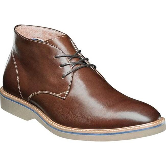Plain Toe Chukka Boot Chocolate Leather 