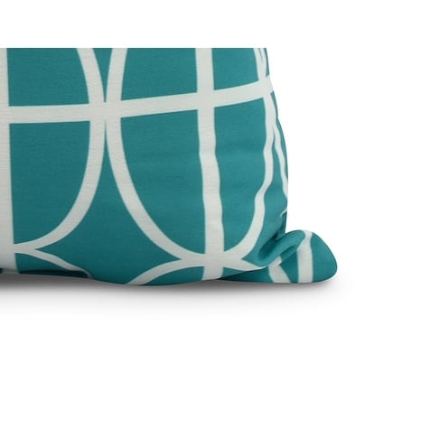 26 x 26 inch Ovals and Stripes Geometric Print Pillow