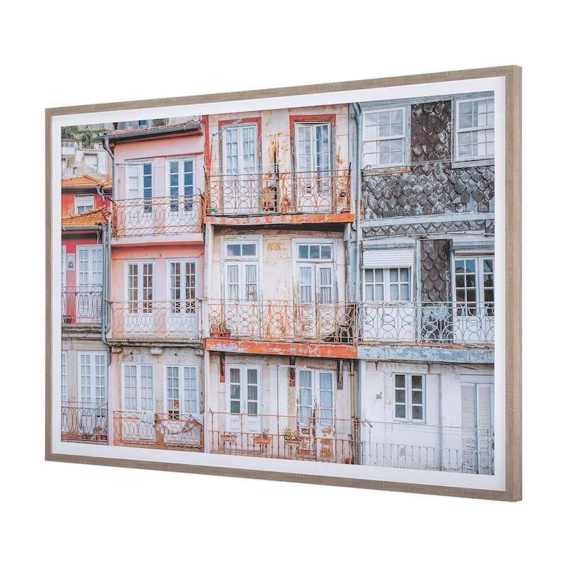 Porto Houses Framed Art Print