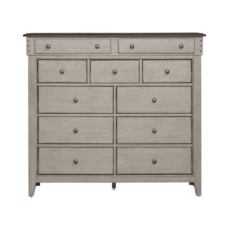 Ivy Hollow Weathered Linen 11 Drawer Chesser