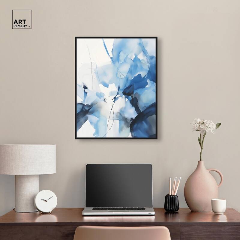 Fleur Bleue II Canvas by Art Remedy
