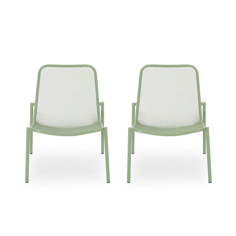 Roomfitters 3 Piece Outdoor Iron Patio Seating Group with Glass Top Side Table