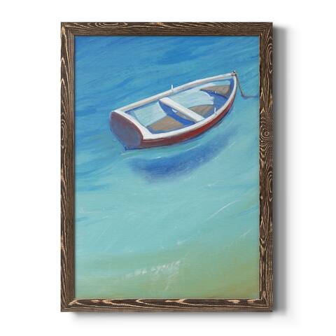 Anchored Dingy II Premium Framed Canvas - Ready to Hang