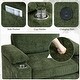 preview thumbnail 3 of 9, Modern Oversized Chair with Ottoman,Chenille Fabric Sofa Bed,Accent Chair Comfy Sofa with Cupholders and USB Charging Ports