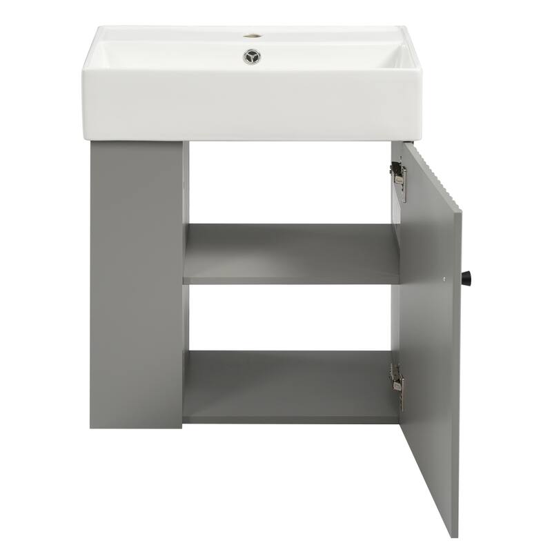 21.6 inch Modern Floating Bathroom Vanity