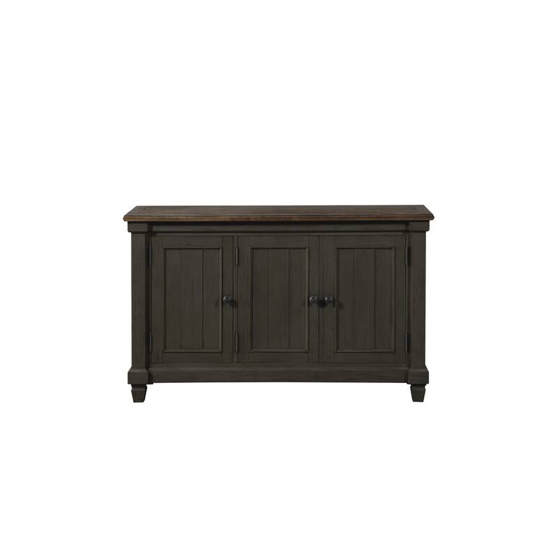 Moreen Black Gray Fabric Dining Room Set