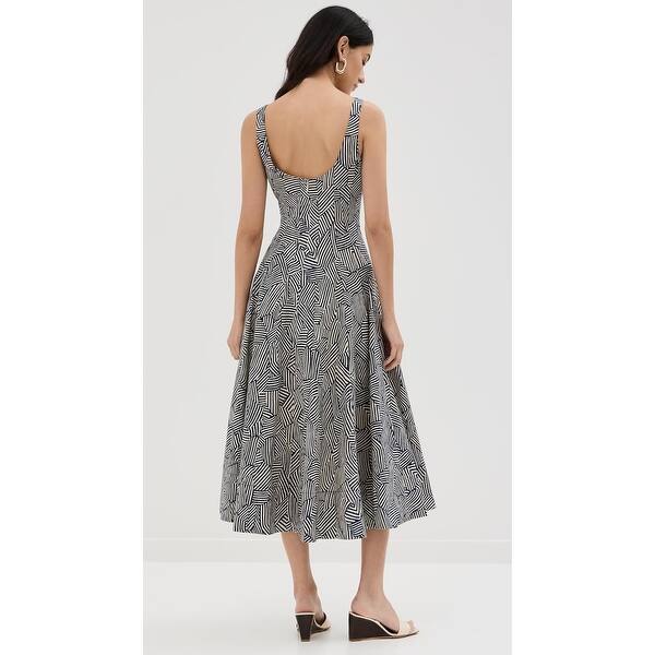 STAUD Women's Wells Dress, Navy Mosaic - Bed Bath & Beyond - 41805439