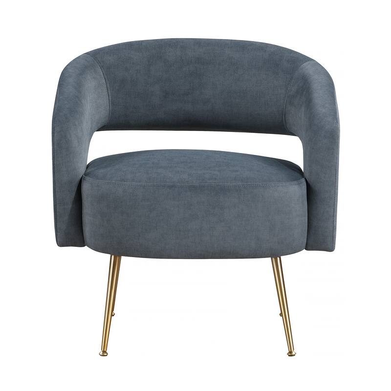 Sonoma 27.5" Velvet Accent Chair - Gold Finish Metal Legs