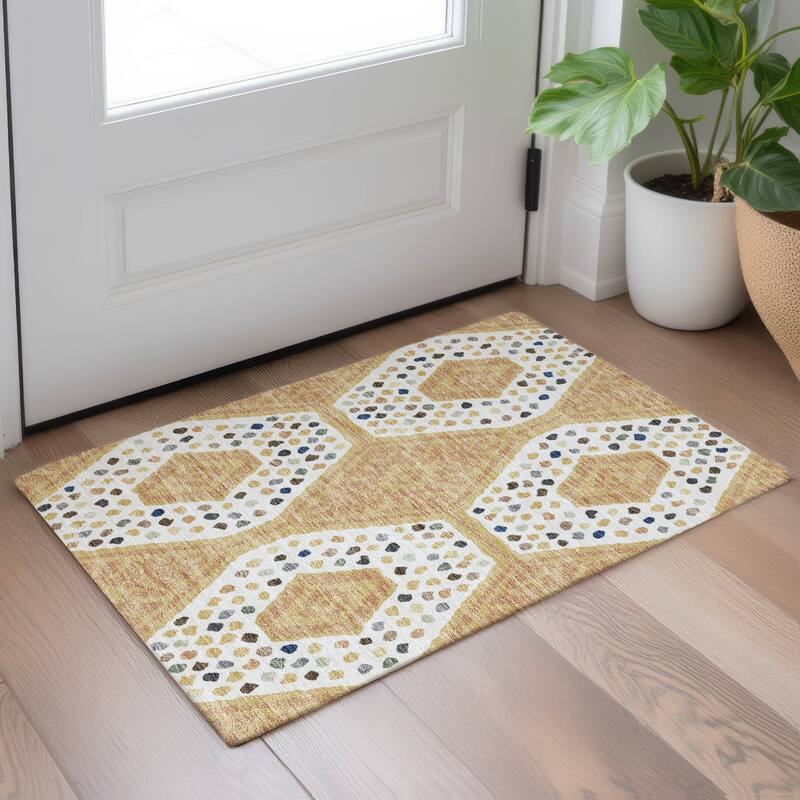 Machine Washable Indoor/ Outdoor Global Nipsey Chantille Rug