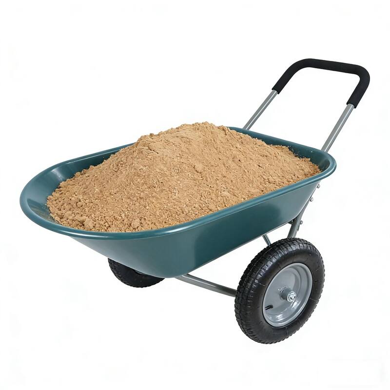 15 inch wheel barrow Two wheeled trolley for green garden