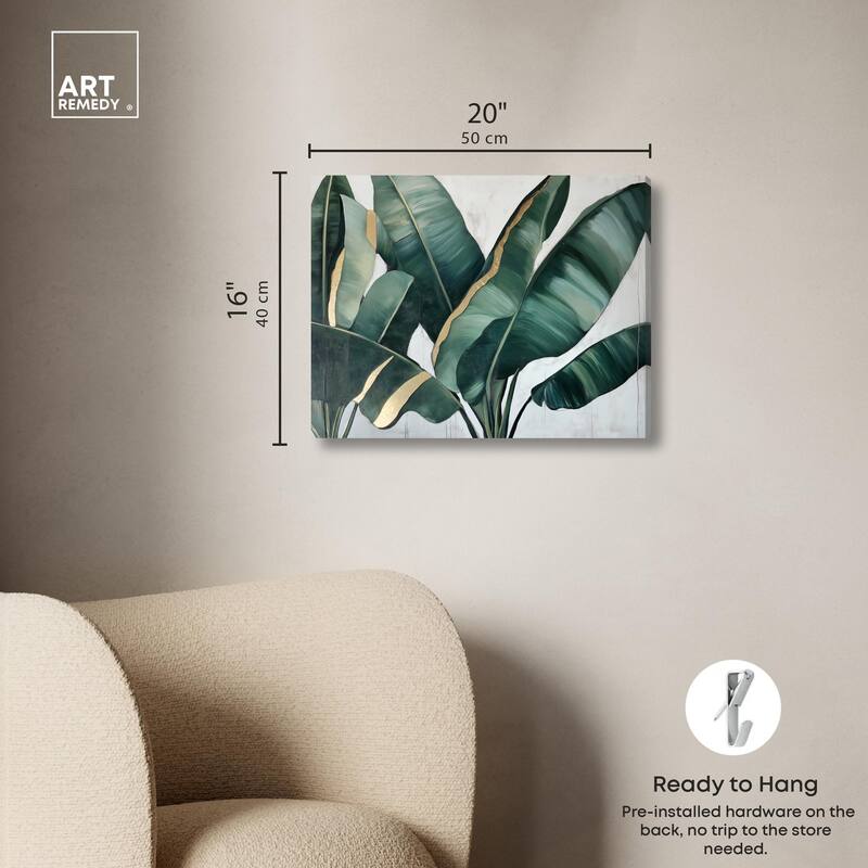 Jungle Jewel Jade I Canvas by Art Remedy, Gallery Wrapped