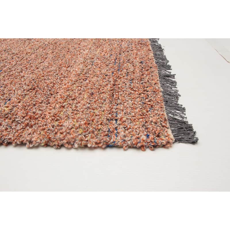 ECARPETGALLERY Braid weave Sienna Copper Wool Rug - 5'3 x 7'5