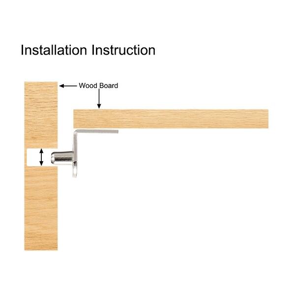 Shelf Support Peg,6mm LShaped Closet Shelf Bracket