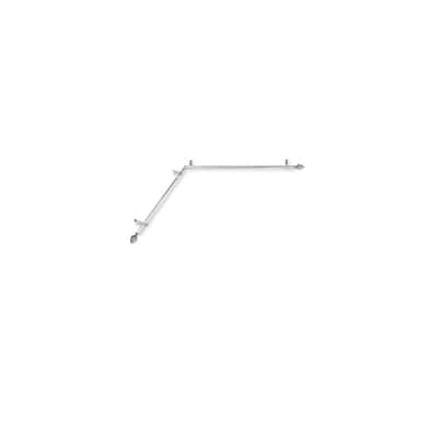 Attic Curtain Rods & Hardware - Steel Metal Rods with Finials - Satin Nickel Finish - 360 Rotation - M