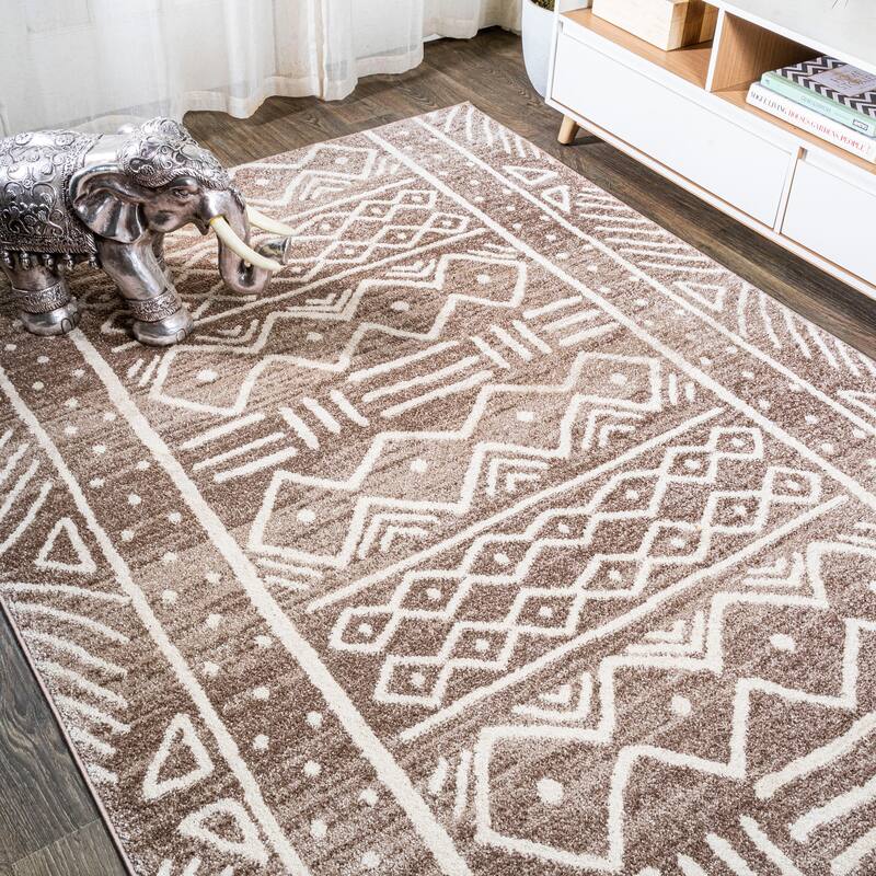 JONATHAN Y Azmar Tribal Geometric Area Rug