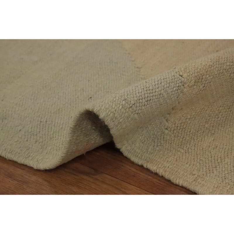 Hand Woven Oriental 100% Wool Carpet Southwestern Modern Beige & Ivories Kilim Area Rug - 6' 4'' X 5' 0''
