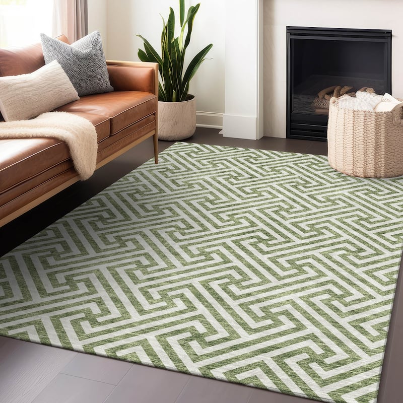 Premium Washable Super Soft Modern Geo Mayfield Rug