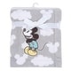 preview thumbnail 5 of 4, Lambs & Ivy Disney Baby Moonlight Mickey Mouse Gray Soft Fleece Baby Blanket