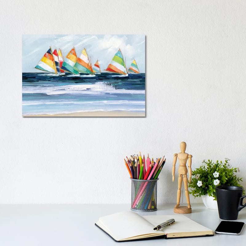 iCanvas "Summer Regatta" by Sally Swatland Canvas Print - 8x12x0.75