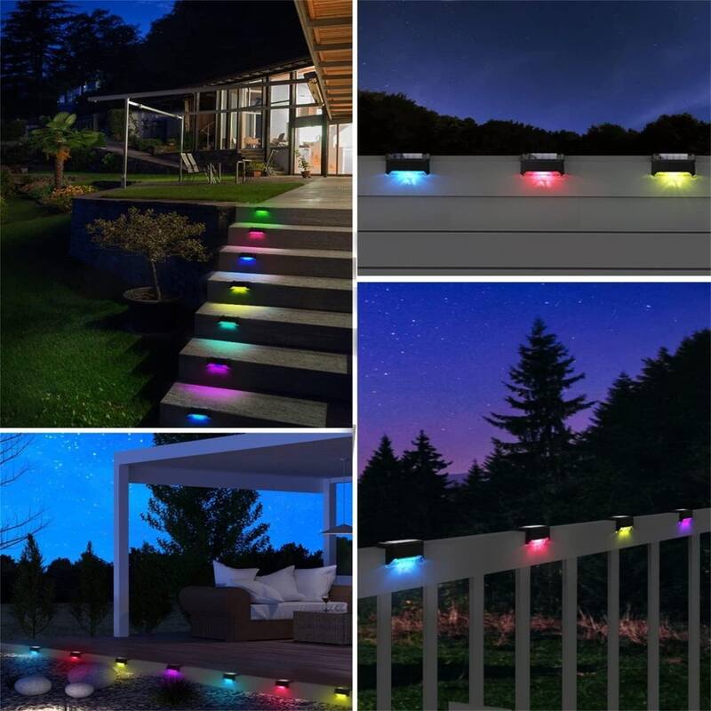 RGB lights-16PCS Led Solar Deck Light