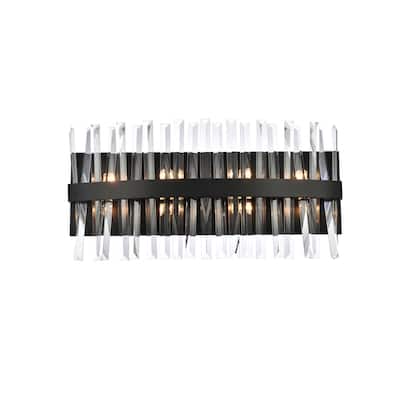 Indigo Home 24 inch crystal bath sconce