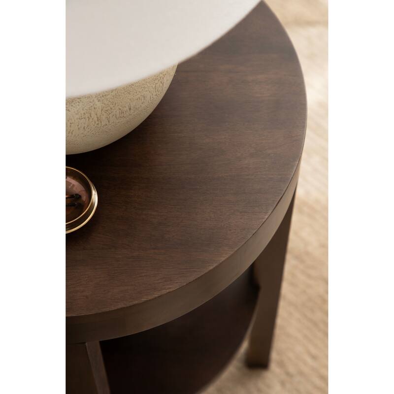 Kate and Laurel Talcott Round Wood Side Table