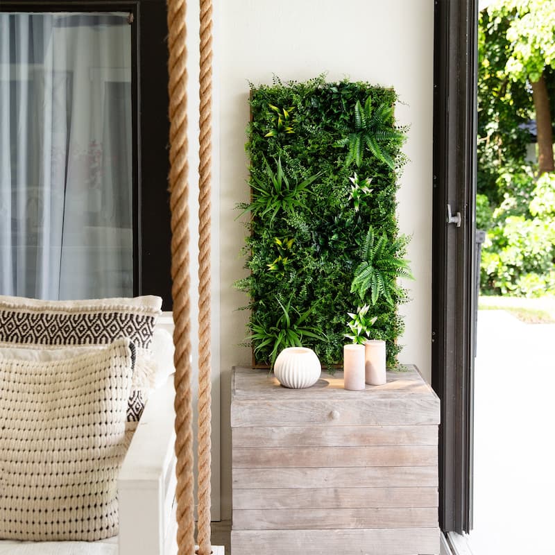 Costa Rican Forest Artificial Living Framed Wall Panel - 40"