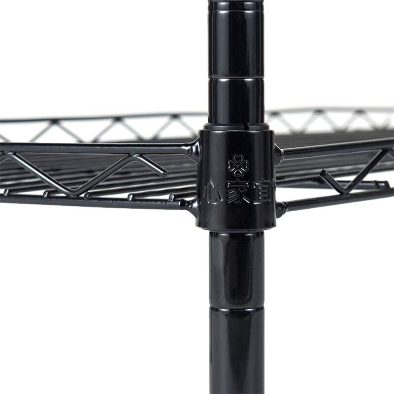 Black Metal 5-Tier Heavy Duty Adjustable Configuration Shelving Unit