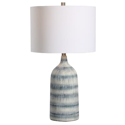 Blue and White Ceramic 1-light Table Lamp