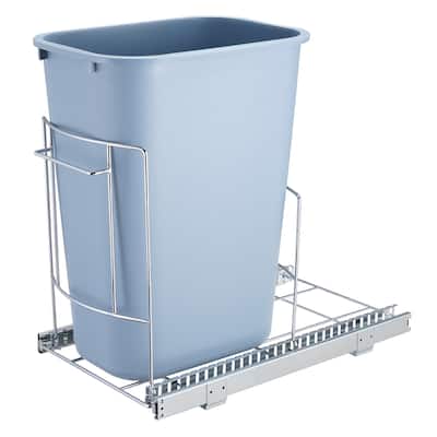 VEVOR Pull-Out Trash Can Frame with Slide and Handle 35.3 lbs Load Capacity for Kitchen Cabinet Sink Under Counter Without Bin