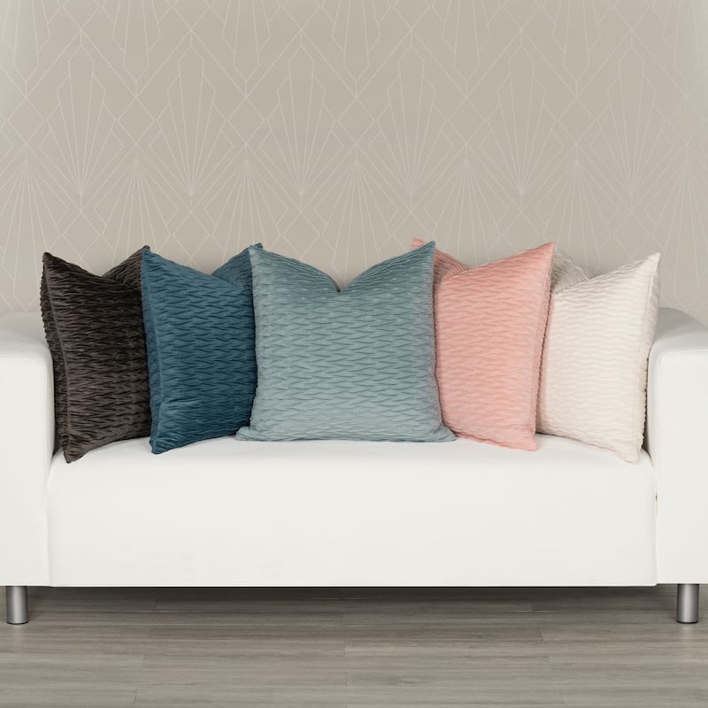 The Great Gatsby Velvet Wave Pleated Throw Pillow