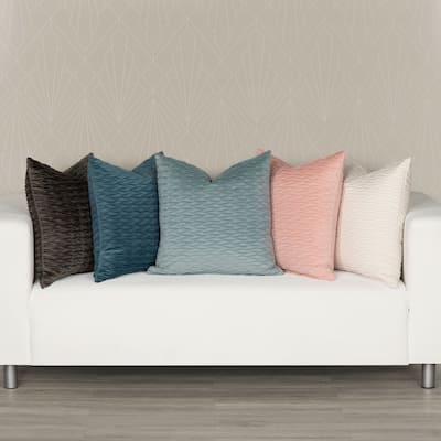 The Great Gatsby Velvet Wave Pleated Throw Pillow