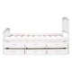 preview thumbnail 5 of 16, Twin Size Low Loft Bed Storage Bed Solid Wood Bed with 6 Drawers,Paint Surface,Environmentally Friendly Materials,White