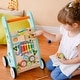preview thumbnail 13 of 14, Teamson Kids Preschool Play Lab Wooden Baby Walker and Activity Station, Natural/Blue