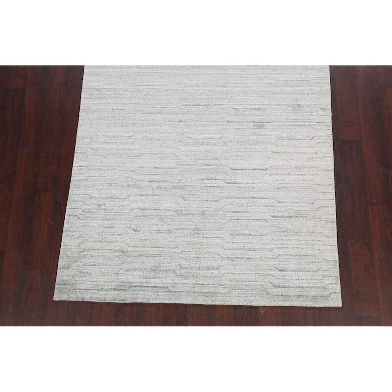 Geometric Contemporary Moroccan Oriental Area Rug Wool Hand-knotted - 4'11" x 7'9"