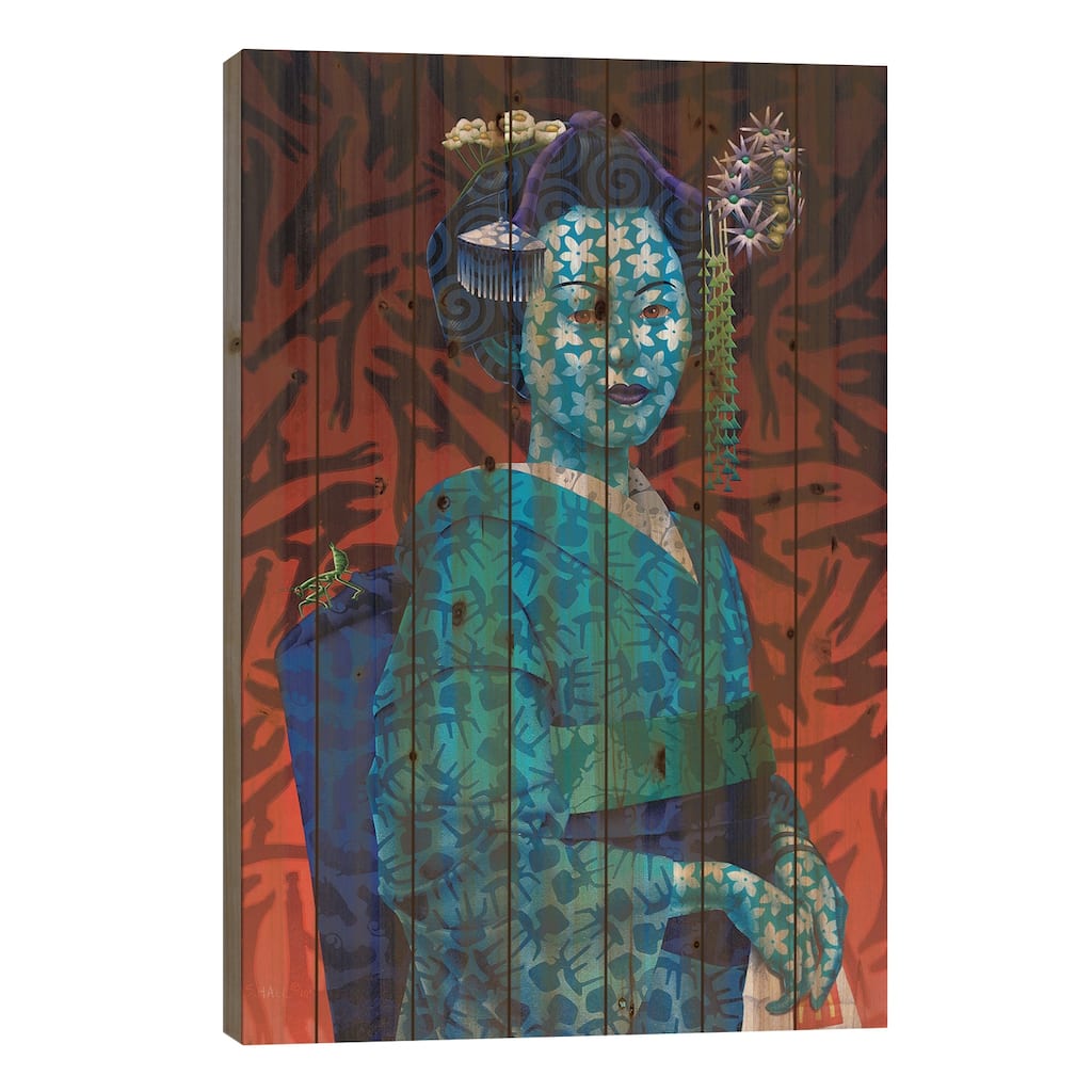 Beauty And The Ugly Truth Print On Wood by Stephen Hall - Multi-Color