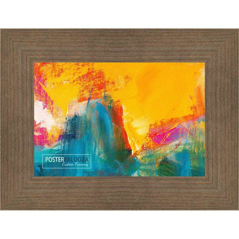 20x28 Distressed/Aged Walnut Complete Wood Picture Frame with UV