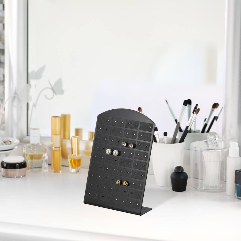 6pcs Earring Display Stand,Acrylic Earring Holder 72 Hole L Rack
