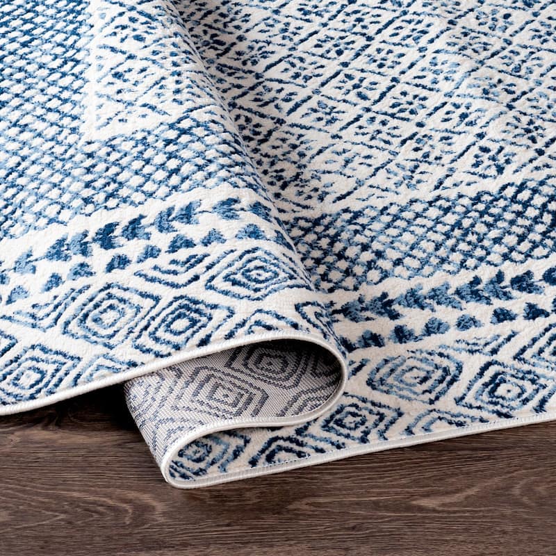 Livabliss Vanessa Tribal Border Area Rug