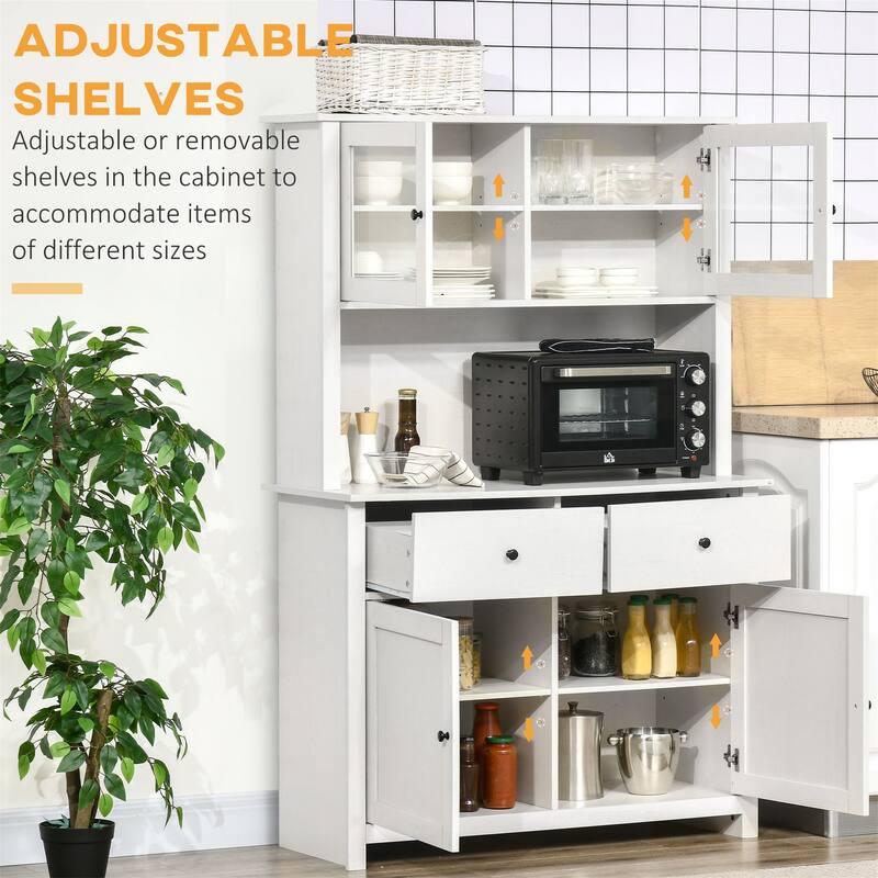 Pantry Storage Cabinet with 4 Shelves