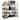 80cm Floor-Standing Storage Rack, Multifunctional Storage Rolling Cart, Kitchen Storage Rack with Mesh Basket