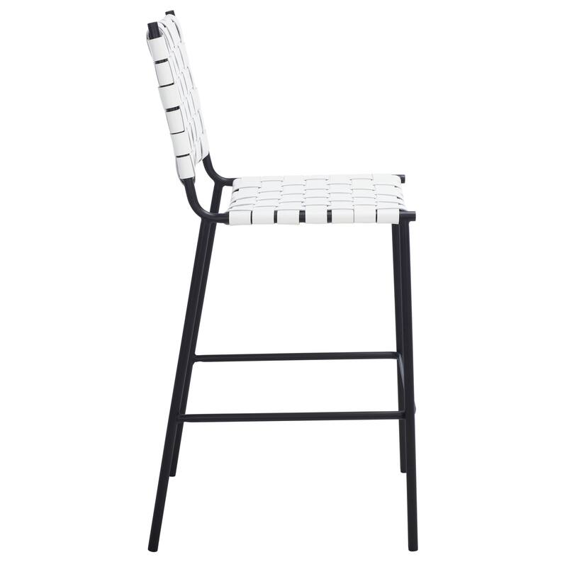 SAFAVIEH Malissie Woven Counter Stool - 18.5" W x 21" L x 40" H - 19Wx21Dx40H