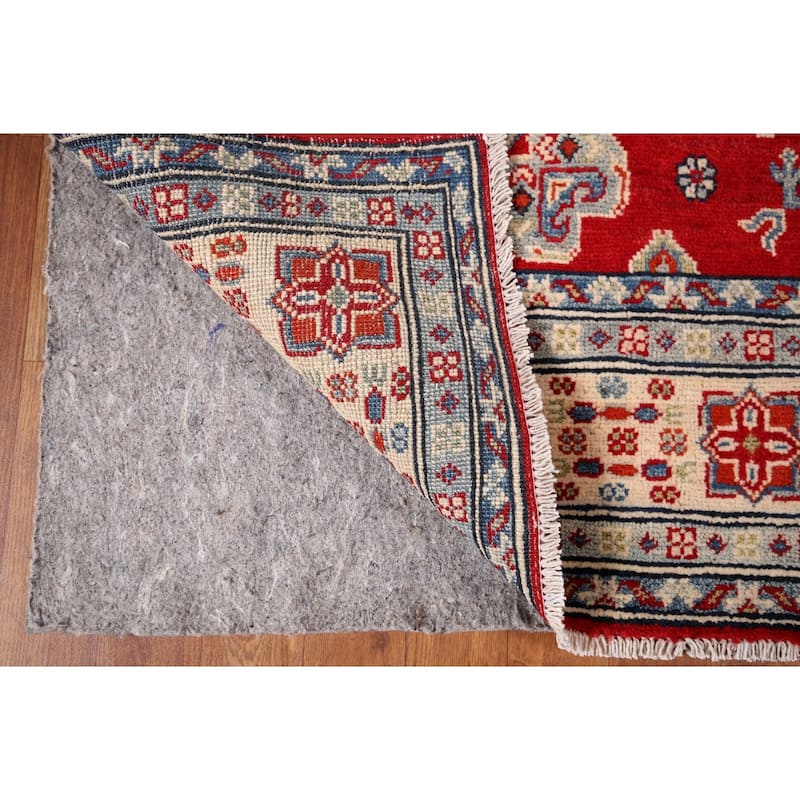 Traditional Red Kazak Oriental Area Rug Handmade Wool Carpet - 4'9" x 7'4"